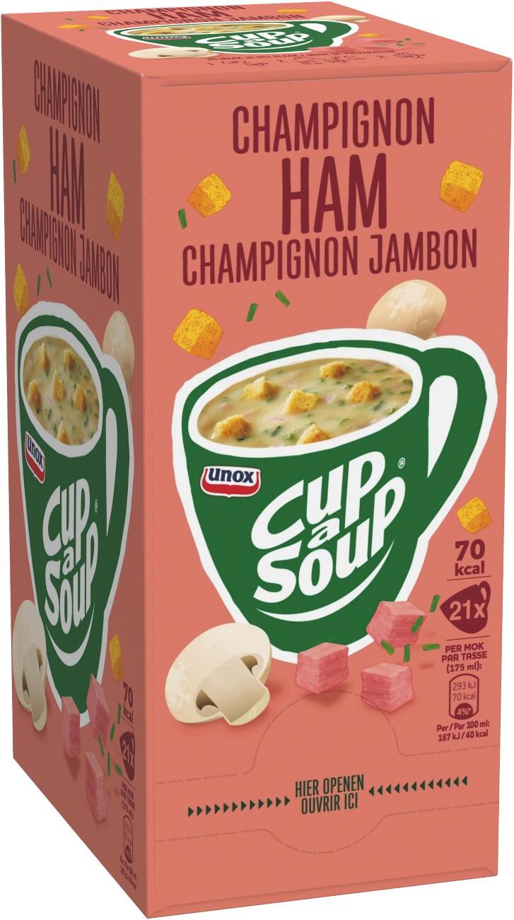 Cup-a-Soup Soep Champignon ham 21 Stuks à 175 ml
