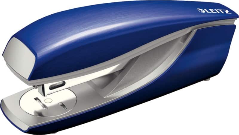 Leitz NeXXt Style Nietmachine 5562 Halve strip 30 Vellen Blauw 24/6, 26/6 Kunststof, metaal