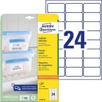 Avery L7970-25 diepvriesetiketten wit