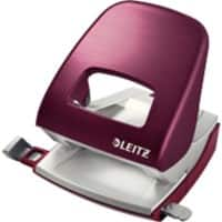 Leitz NeXXt Style Metalen Perforator 5006 2-gaats 30 Vel Granaat Rood