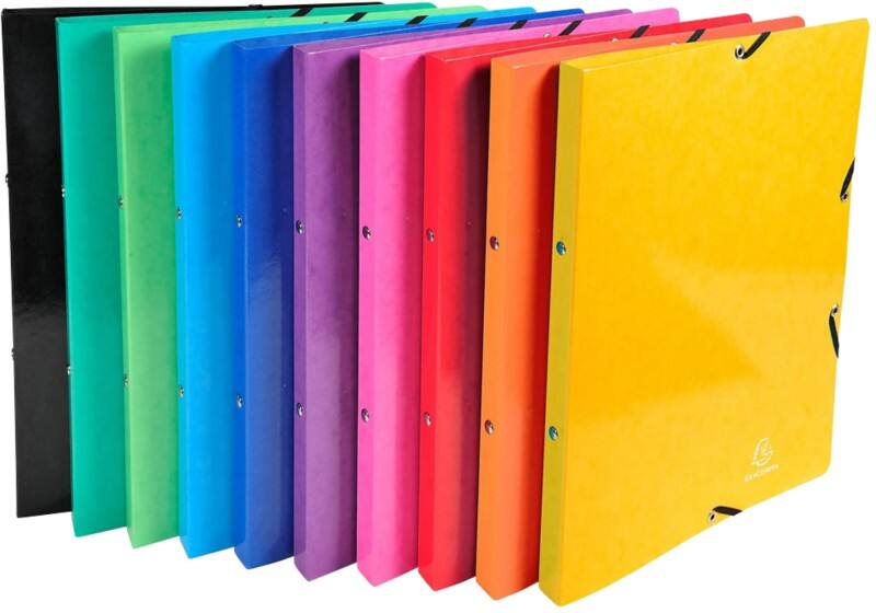 Exacompta Iderama 15 mm Tabblad PP (polypropeen) A4 4 Ringen Kleurenassortiment 20 Stuks