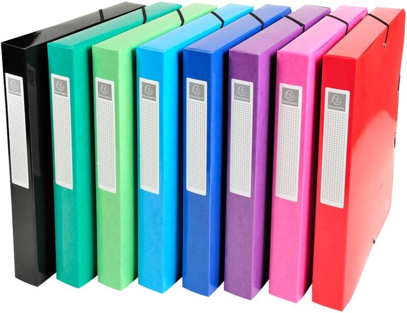 Exacompta Karton Archiefdoos 350 Vellen Kleurenassortiment 24 x 4 x 32 cm 8 Stuks