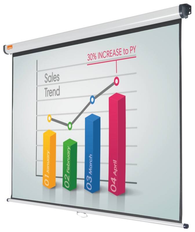 Nobo Projectiescherm 1902391W Wandmodel Formaat 16:10 150 x 104 cm