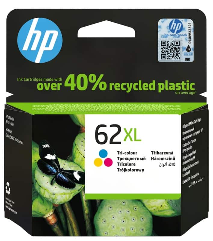 HP 62XL originele inktcartridge C2P07AE cyaan, magenta, geel