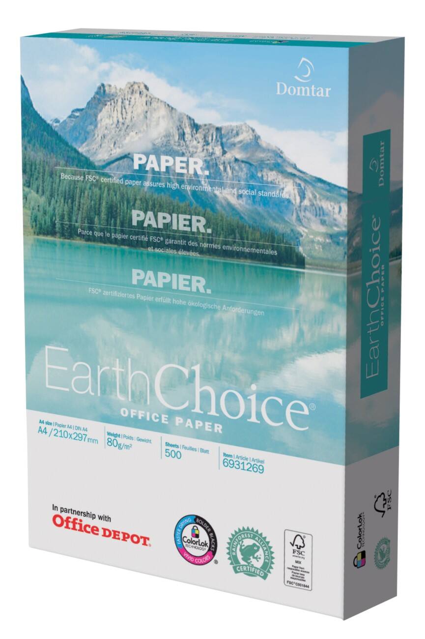 Office Depot Earth Choice print-/ kopieerpapier A3 80 gram Wit 500 vellen