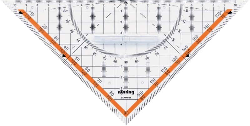 rOtring Geodriehoek S0903950 transparant 23 cm.