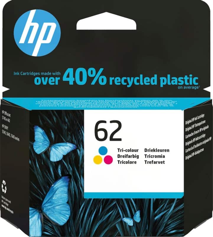 HP 62 originele inktcartridge C2P06AE cyaan, magenta, geel