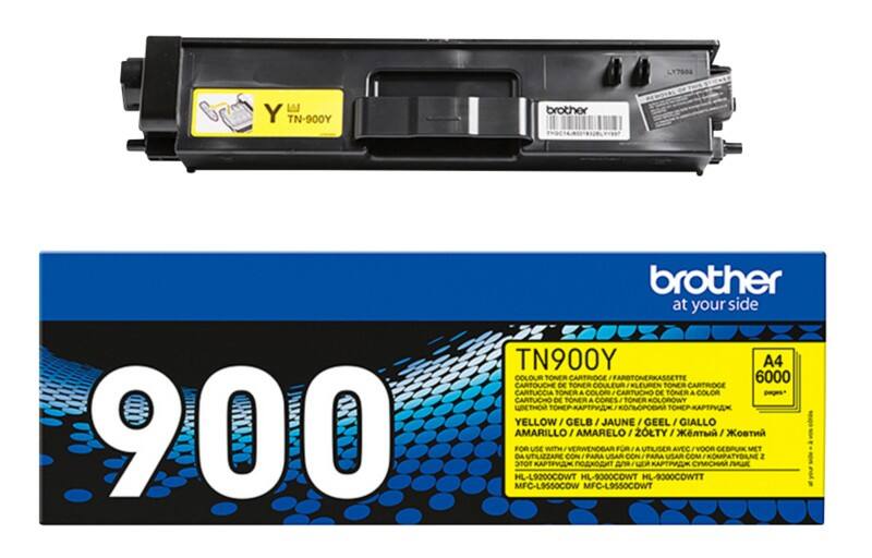 Brother TN-900Y Origineel Tonercartridge Geel