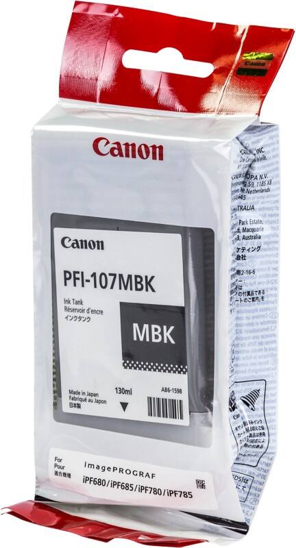 Canon PFI-107MBK Origineel Inktcartridge Mat zwart