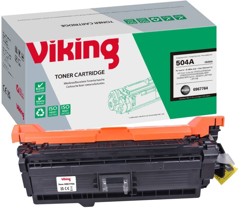 Viking 504A compatibele HP tonercartridge CEZ50A zwart