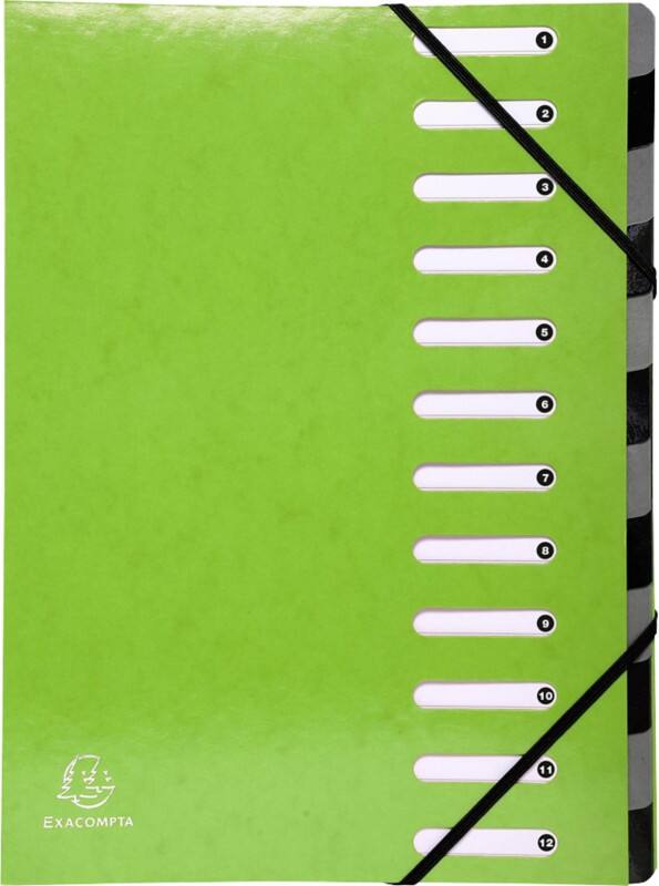 Exacompta Sorteermap Iderama A4 Lichtgroen Karton 24 x 5 x 32 cm