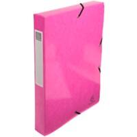 Exacompta Elastobox Iderama Roze Glanzend gelamineerd karton 25 x 4 x 33 cm