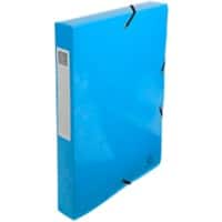 Exacompta Elastobox Iderama Blauw Glanzend gelamineerd karton 25 x 4 x 33 cm