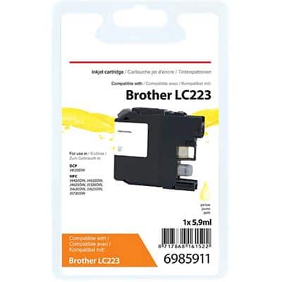 Office Depot Compatibel Brother LC223Y Inktcartridge Geel