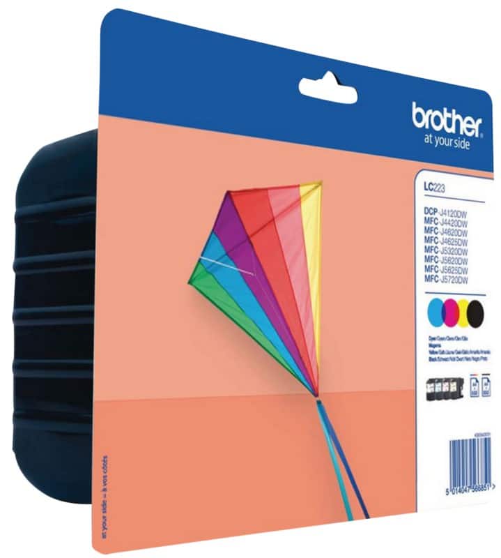 Brother LC223 Origineel Inktcartridge Zwart, cyaan, magenta, geel Multipack 4 Stuks