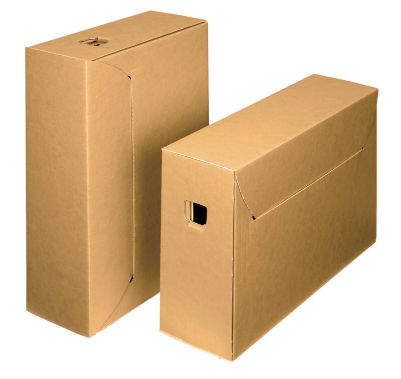 Loeff's City Box 10+ Archiefdoos Bruin, wit 39 x 26 x 11,5 cm Karton 50 Stuks