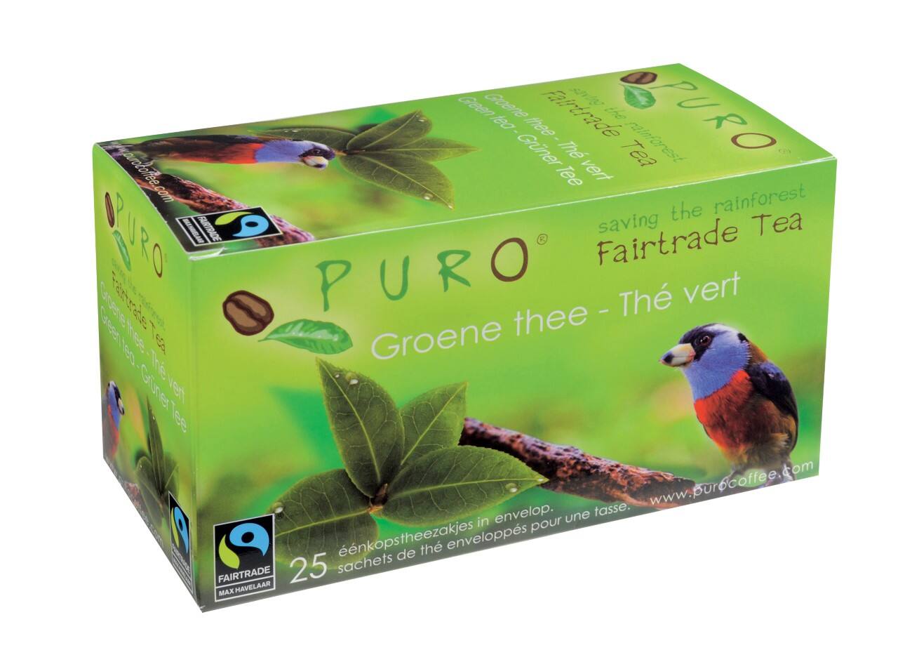 Puro Green Tea Thee 25 Stuks à 3 g