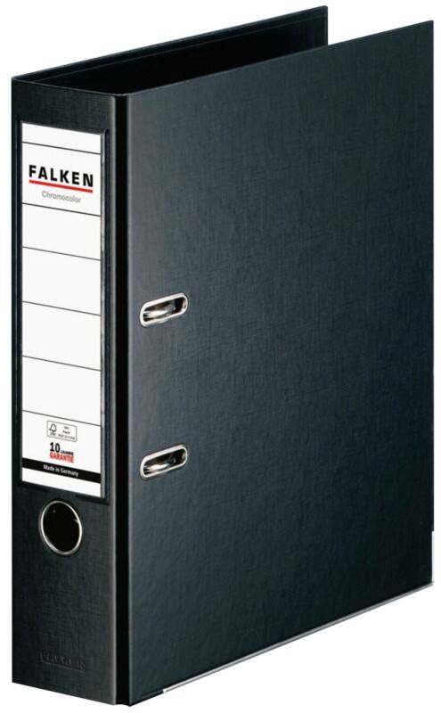 Falken Chromocolor Breed Ordner A4 80 mm Zwart 2 Ringen 11285400 Kunststof