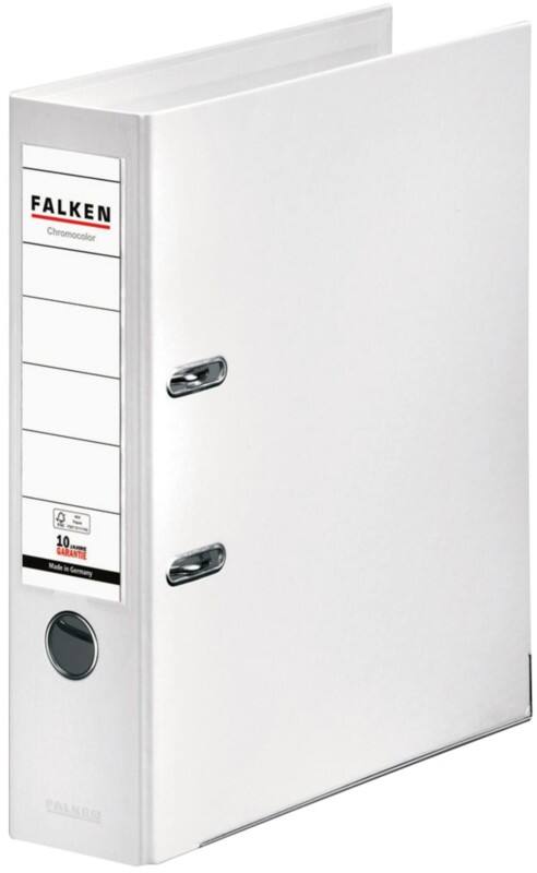 Falken Chromocolor Breed Ordner A4 80 mm Wit 2 Ringen 11285525 Kunststof
