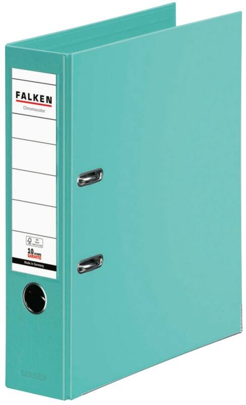 Falken Chromocolor Breed Ordner A4 80 mm Muntgroen 2 Ringen 11285582 Kunststof