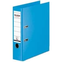 Falken Chromocolor Breed Ordner A4 80 mm Lichtblauw 2 Ringen S80 Karton, PP (Polypropeen)