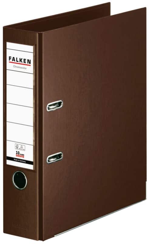 Falken Chromocolor Breed Ordner A4 80 mm Bruin 2 Ringen S80 Kunststof