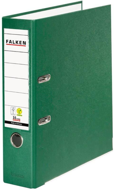 Falken PP-Color Breed Ordner A4 80 mm Groen 2 Ringen Karton, PP (Polypropeen)