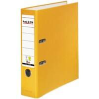 Falken PP-Color Breed Ordner A4 80 mm Geel 2 Ringen Karton, PP (Polypropeen)
