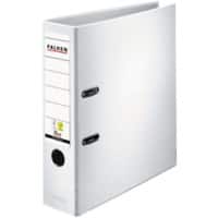 Falken PP-Color Breed Ordner A4 80 mm Wit 2 Ringen Karton, PP (Polypropeen)