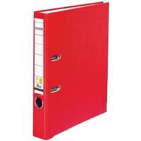 Falken PP-Color Smal Ordner A4 50 mm Rood 2 Ringen Karton, PP (Polypropeen)