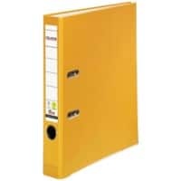 Falken PP-Color Smal Ordner A4 50 mm Geel 2 Ringen Karton, PP (Polypropeen)
