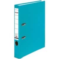 Falken PP-Color Smal Ordner A4 50 mm Turkoois 2 Ringen Karton, PP (Polypropeen)