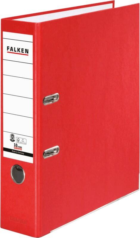 Falken Breed Ordner A4 80 mm Rood 2 Ringen 11285632 Kunststof