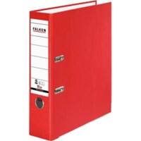 Falken Ordner A4 80 mm Rood 2 ringen 11285632 Karton, PP (Polypropeen) Gerecycled