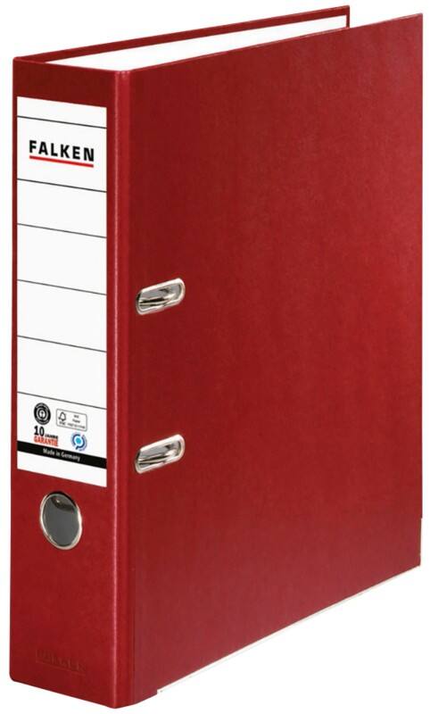 Falken Breed Ordner A4 80 mm Bordeauxrood 2 Ringen 11285244 Kunststof