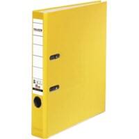 Falken Smal Ordner A4 50 mm Geel 2 Ringen 11286333 Karton, PP (Polypropeen) Gerecycled