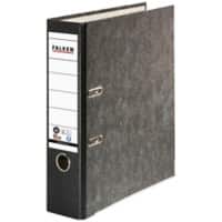 Falken Breed Ordner A4 80 mm Zwart 2 Ringen 80024136 Karton Wolkenmarmer