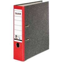 Falken Breed Ordner A4 80 mm Rood 2 Ringen 80024516 Karton Wolkenmarmer