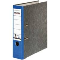 Falken ordner A4 80 mm blauw 2 ringen 80024607003F karton wolkenmarmer