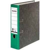 Falken Breed Ordner A4 80 mm Groen 2 Ringen 80024714 Karton Wolkenmarmer