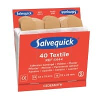 Salvequick Navulling textielpleisters Cederroth 6 Stuks à 40 