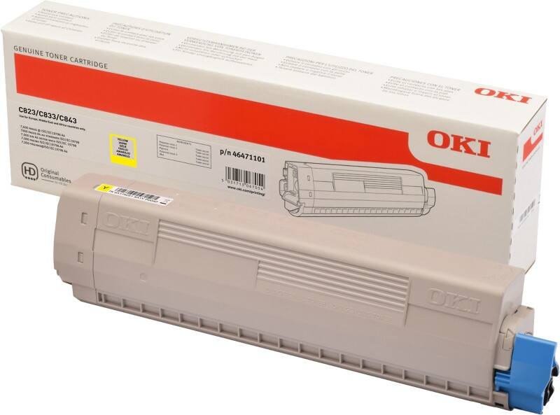 OKI 46471101 Origineel Tonercartridge Geel