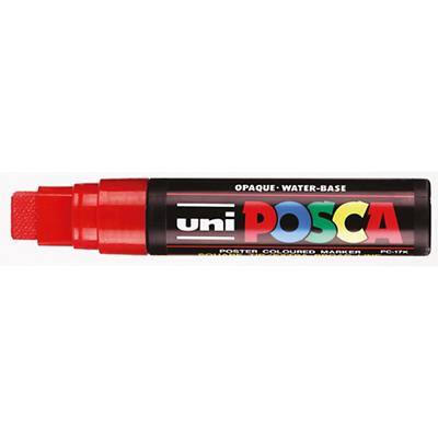 uni-ball Posca Marker Extra grote schuine punt Rood