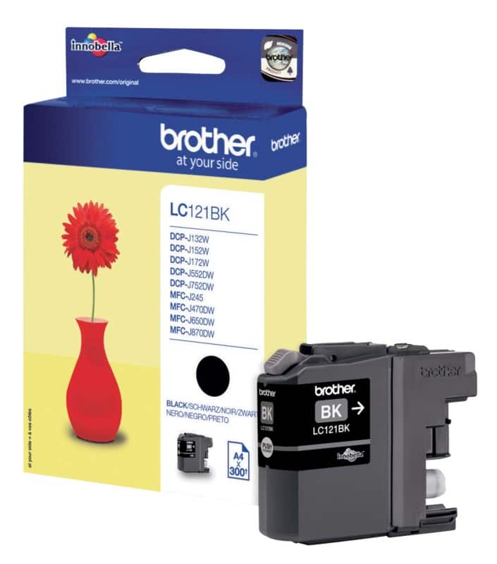 Brother LC121BK Origineel Inktcartridge Zwart