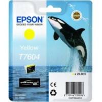 Epson T7604 Origineel Inktcartridge C13T76044010 Geel