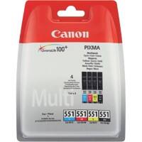 Canon CLI-551BK/C/M/Y Origineel Inktcartridge Zwart, cyaan, magenta, geel Multipak  4 Stuks