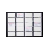 Office Depot Visitekaartalbum Zwart A4 Blanco 400 Kaartjes Karton, PVC, polypropyleen 23 x 0,3 x 31 cm