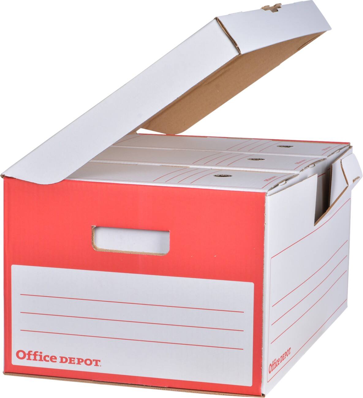 Office Depot Archiefdozen Wit Karton 54,5 x 35,4 x 25,5 cm 10 Stuks
