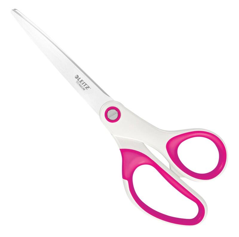 Leitz WOW titanium schaar 5319 roestvrijstalen roze, wit 205 mm