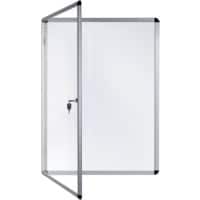 Bi-Office Enclore Indoor Vitrine Magnetisch 4 x A4 Afsluitbaar 50 (B) x 67,4 (H) cm Wit